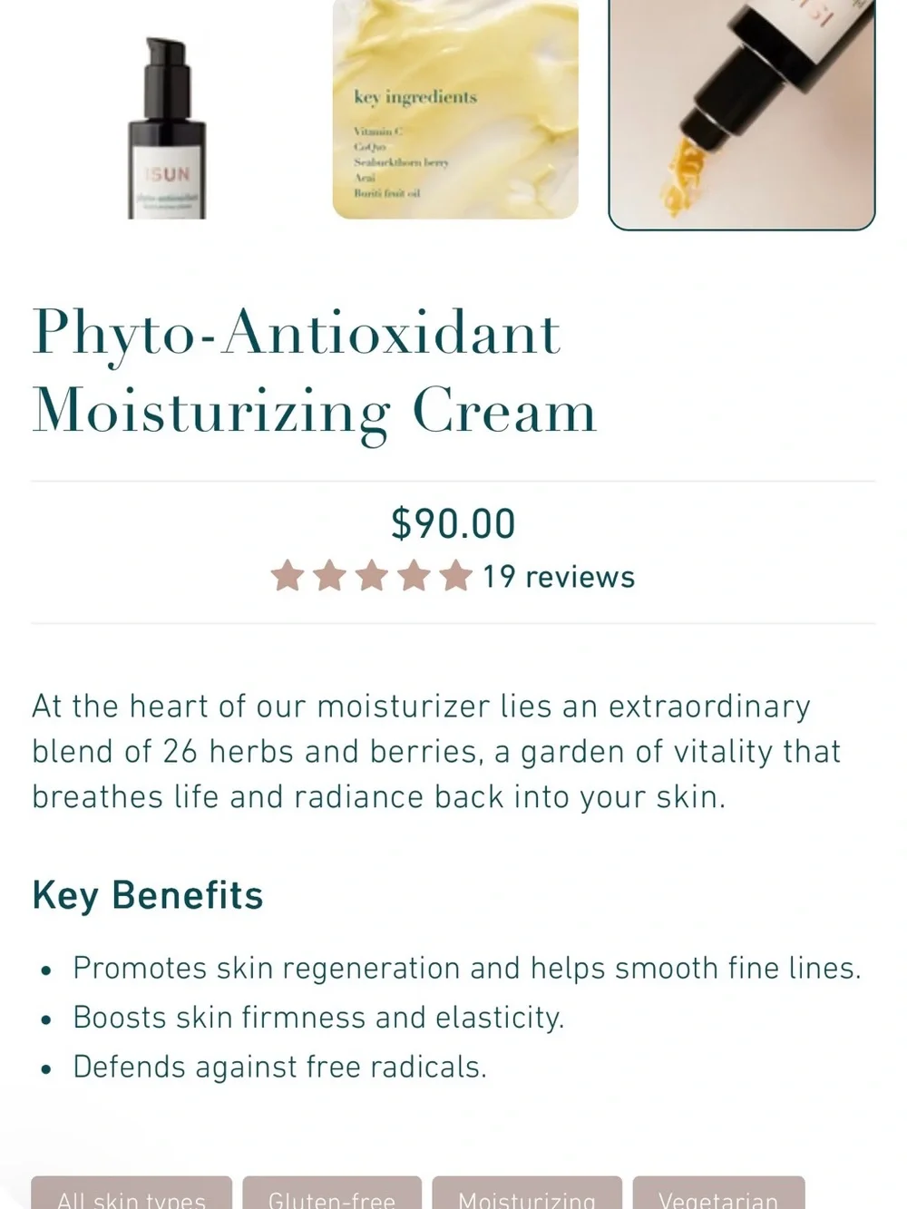 Phyto-Infusion Facial Serum & Phyto-Antioxidant Moisturizing Cream - Black